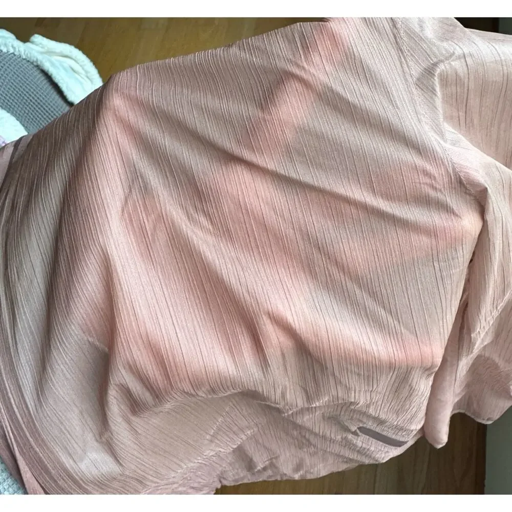 Lululemon Sheerjoy Pink Full Zip Waterproof Hooded Jacket Women's 8 Lightweight - Picture 11 of 16